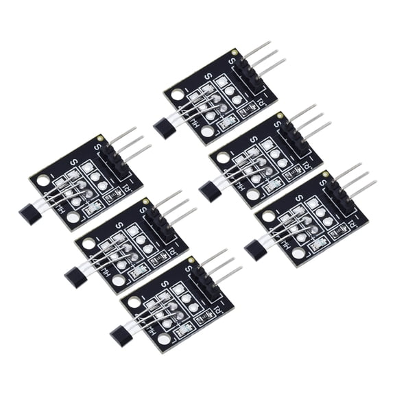 7829 6Pcs KY-003 A3144 Hall Effect Sensors Switches IC With High Sensitivity Fast Response For Projects
