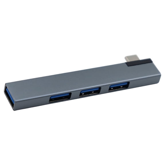 7829 90 Degree Type C Hub Docking Station 4 Port USB3.0 Data Transfer Expander