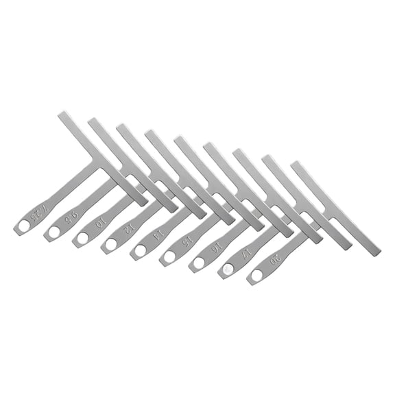 7829 9Pcs Guitar Gauge Under String Gauge String Gauges Luthier Tools for Guitar Fretboard Gauge Measure Accessories