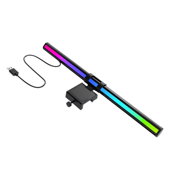 7829 Adjustable LED Desk Light With Variable Backlight For Screen Attachment 36cm USB Powered Touch Panel Eye Caring Solution