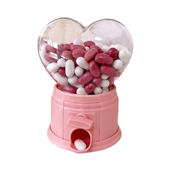 7829 Adorable Heart Shape Manual Candy Dispenser Manual Candy Machine Perfect For Sharing Sweets At Event And Celebration