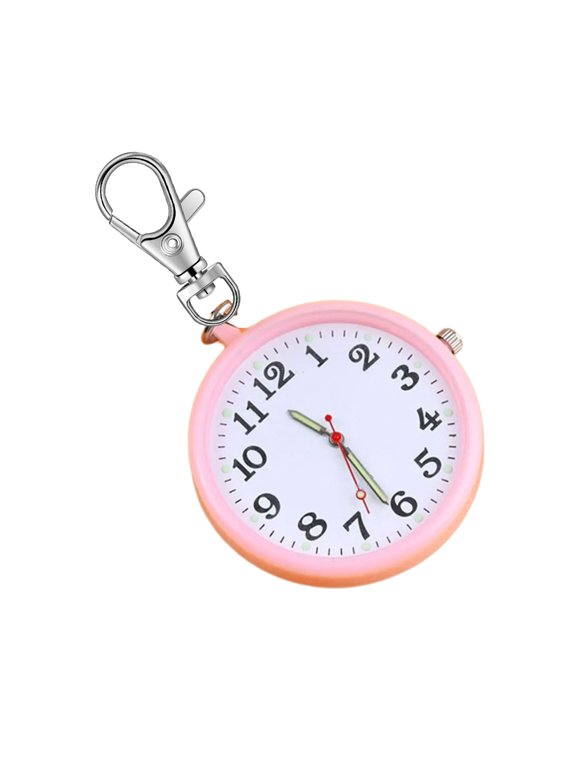7829 Anti Scratch Travel Friendly Attachment Watch With Glowing In Dark Number Battery Operated Timekeeper For Bags Backpacks