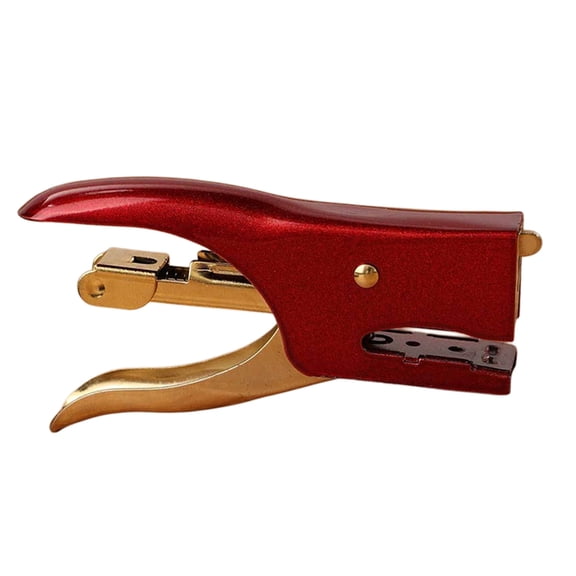 7829 Antique Handheld Stapler 8 Sheets Capacity Ergonomic Plastic Metal Stapler Office Stapling Machine for Food Delivery