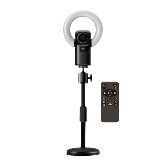 7829 Autofocusing 4K Webcam Touch Control with Light Wide Compatibility For PC Laptop