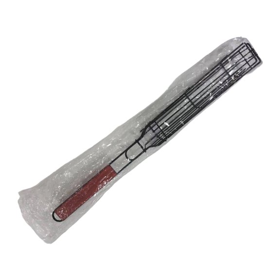 7829 Barbecue Clamp With Wooden Grip Ideal For Backyard Grilling And Tailgating Event