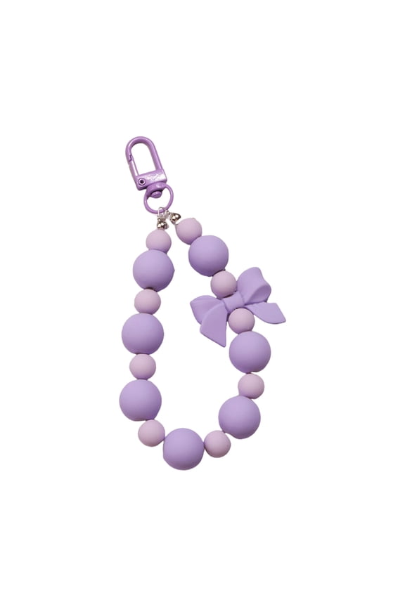 7829 Beaded Keychain Bag Charm Sweet Bows Keyring Bowknot Keychain Car Key Chains