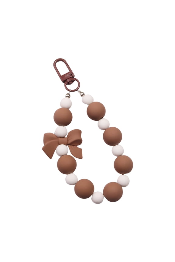 7829 Beaded Keychain Bag Charm Sweet Bows Keyring Bowknot Keychain Car Key Chains