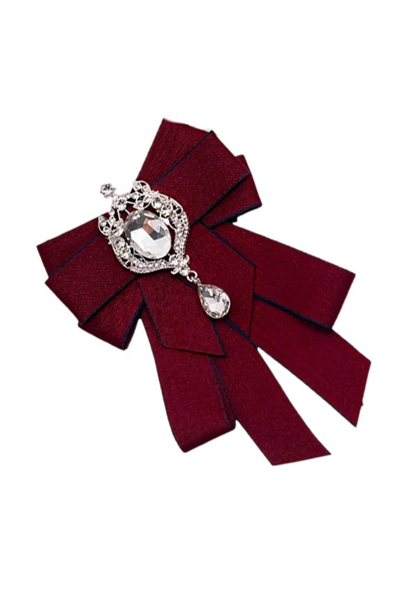 7829 Beautiful Rhinestones Butterfly Bows Pin With Crystal For Ladies Stylish Jewelry