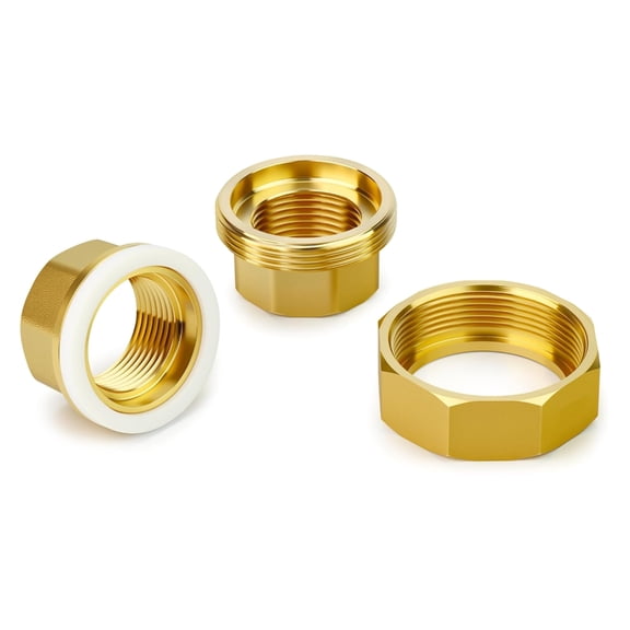7829 Brass Union Coupling Female Thread Adapter Pipe Fitting Swivel Union Joint Coupling for Connecting And Extending