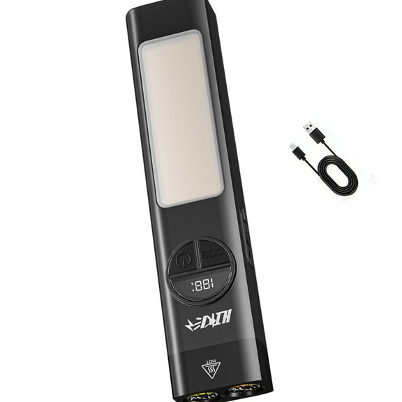 7829 Bright Handheld Flashlight Portable For Night Activities Waterproof Aluminum Construction Long Runtime Battery Status