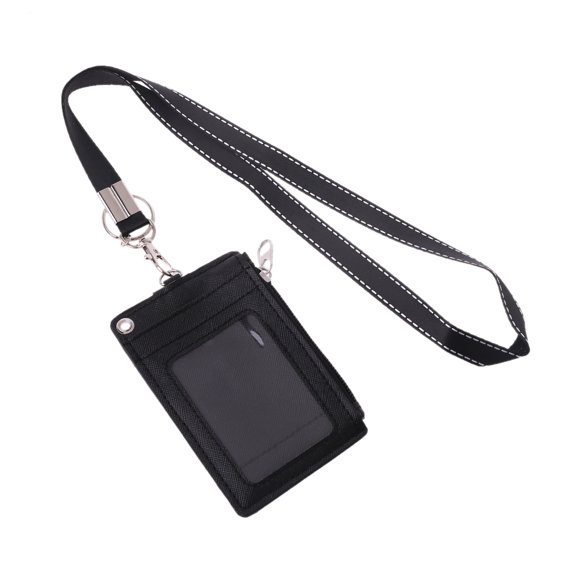 7829 Business Credit Card ID Badge Coin Purse Holder Neck Strap Lanyard Keychain