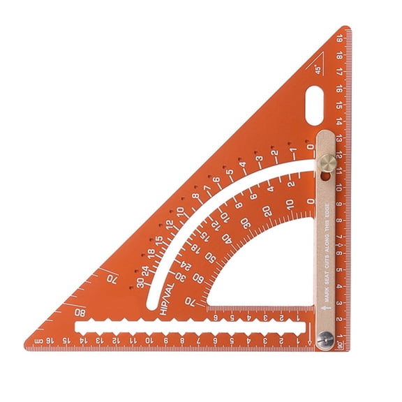 7829 Carpenter Square Aluminum Alloy Adjustable Carpentry Triangle Ruler Woodworking
