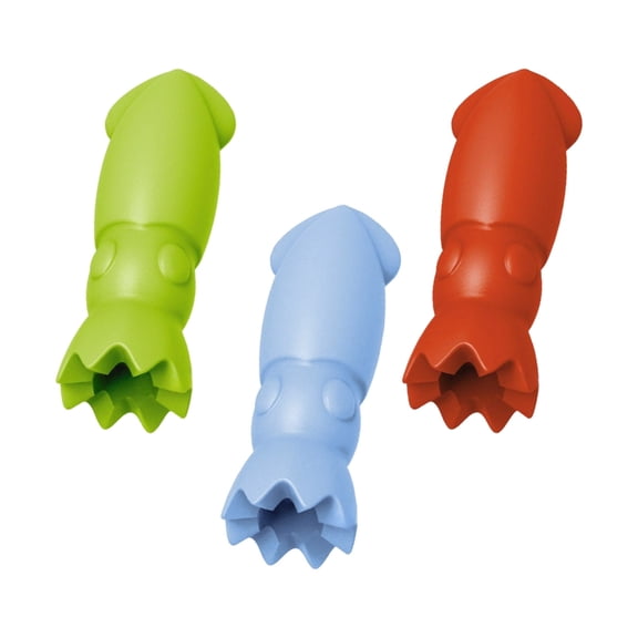7829 Cartoon Squid Design Silicone Pencil Tip Cover Soft Ergonomic Protector Prevents Breakage For Students Artists Office
