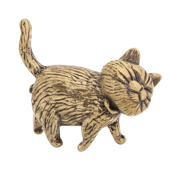 7829 Cats Statue MetalAn1ma1Figurines Sculptures Desktop Ornament Home Decors
