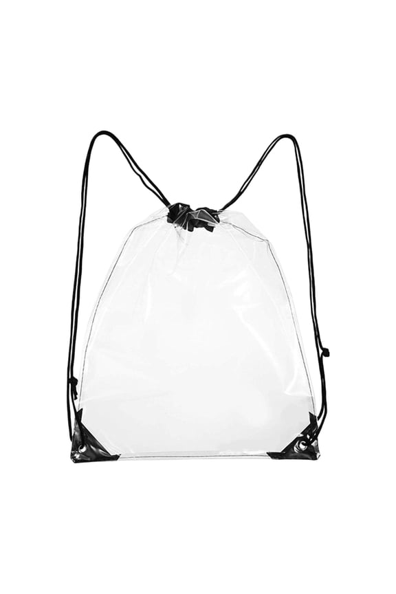 7829 Clear Drawstring Bag for Women Men,Drawstring Backpack for Concert Sport Festival Travel Work,Stadium Approved Backpack