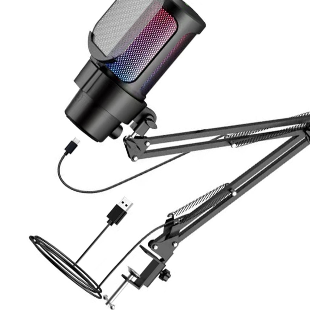 7829 Clear Sound USB Pickup Boom Arm Set Noise Suppression Technology