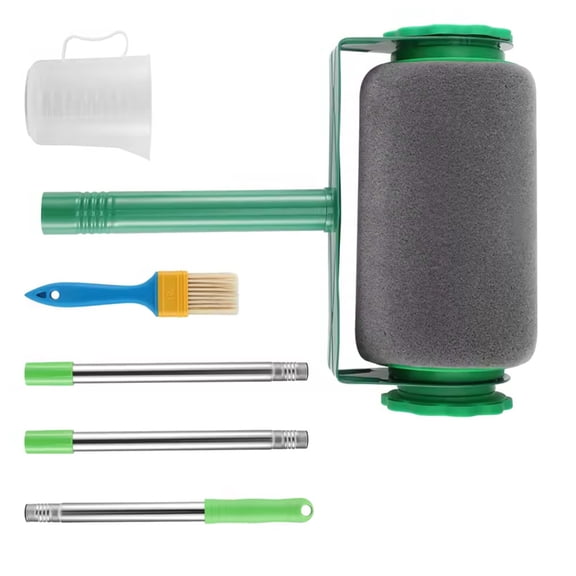 7829 Complete Painting Collection Includes Roller Brush Cup And 2 Extension Rods For Indoor Outdoor Projects