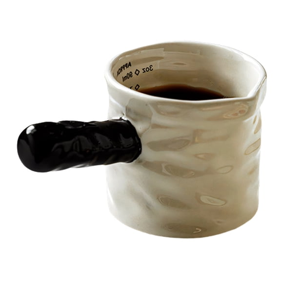 7829 Contemporary Ceramic Liquid Measuring Cup Ideal For Coffee And Tea Preparation