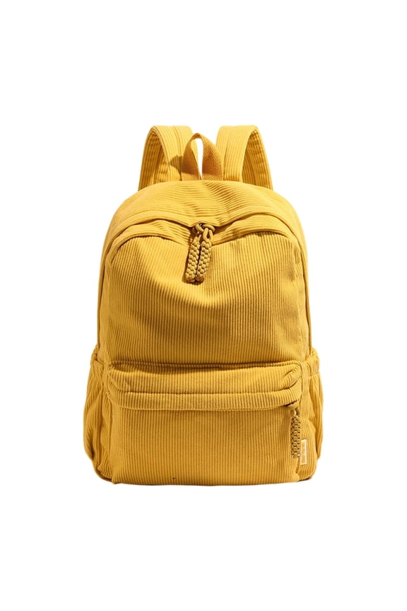 7829 Corduroy Backpack For Women and Men Large Capacity Book Bag With Adjustable Shoulder Strap Travel Daypack Daily Use
