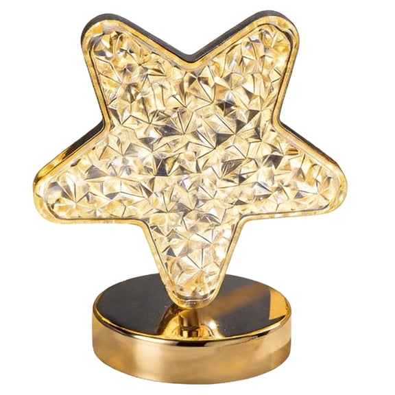 7829 Crystal Effect LED Atmosphere Lamp with Adjustable Color and Dimmable Brightness Table Lamps Acrylic and PVC Texture