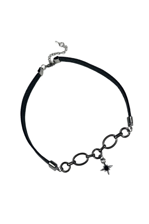 7829 Daily Wear Lightweight Star Pendant Necklace Adjustable Punk Clavicle Chain