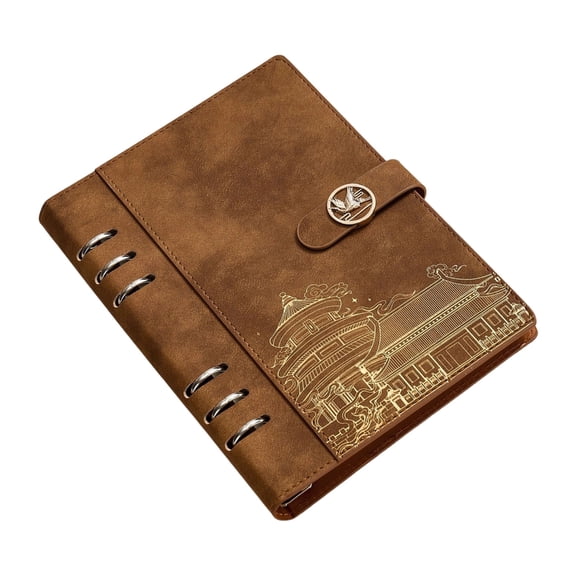 7829 Detachable Rings Binder Mini Size Notebook Quality Smooth Writing Paper Materials Customizable Page Refill Able Notebook
