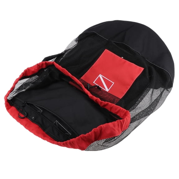 7829 Diving Bag 80L Large Capacity Mesh Backpack HoldsMa--Fins Snorkel Drawstring Bag with Shoulder Strap Diving Bag