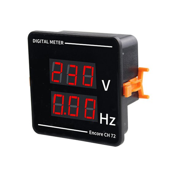 7829 Double Display Voltage Frequency Meter Panel Mounting LED Display Voltage Frequency Tester Gauge Easy Installation