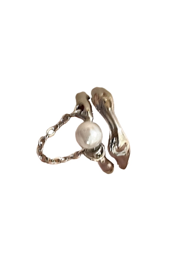 7829 Double Layer Finger Rings Delicate Adjustable Opening Rings Eye Catching Finger Jewelry Suitable for Daily Party Wear