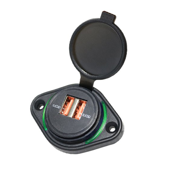 7829 Double USB Port Car Charger with Quick Charge3.0 Technology 12V to 24V Input