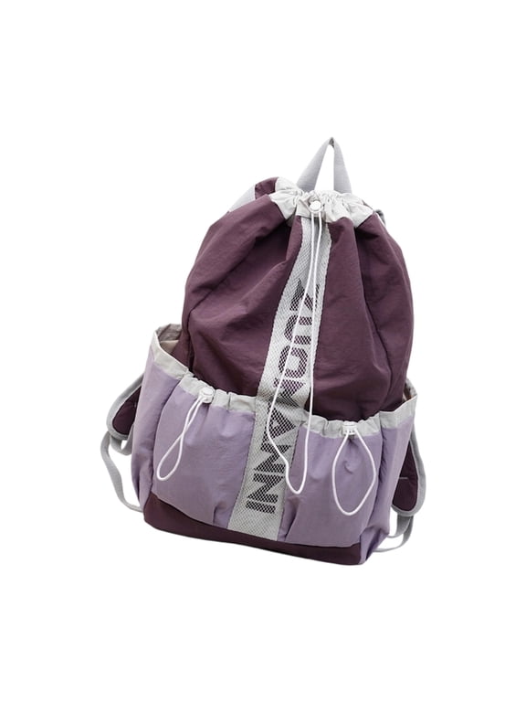 7829 Drawstring Backpack Water Resistant Sports Gym Swim String Bag for Women Men Travel Daypack Tennis Racket Bag Backpack