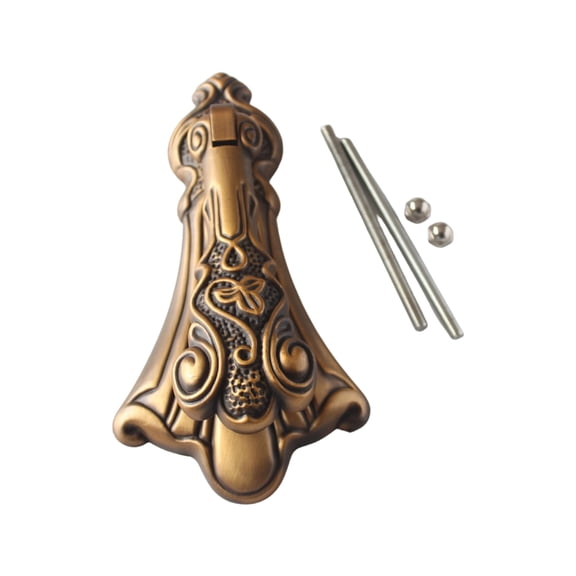 Easyly Install Zincs Alloys Door Knocker in Antique Styles with Rusts Protecting and Smooth Handle for Decorative Use