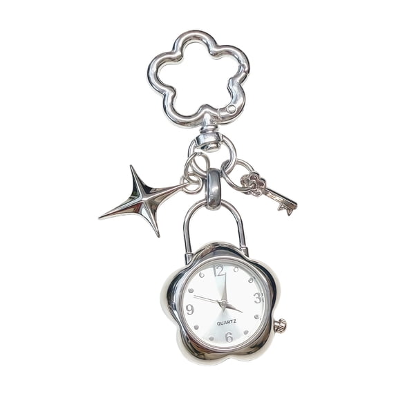 7829 Edgy Star Flower Key Holder Charm Alloy Accessory Stylish Keychain ...