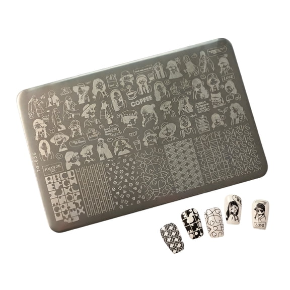 7829 Efficient Clear Silicone Nail Art Stamping Plate For Quick Designs Transfer