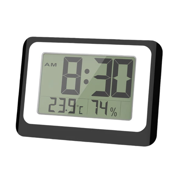 7829 Electronic Alarm Clock Large LCD Display with Temperature Hygrometer Indicators