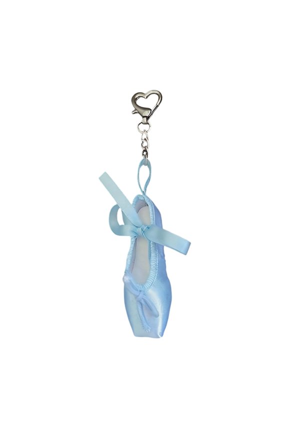 7829 Elegant Handmade Mini Ballet Shoe Key Ornament Ribbon Keyring Pendant Perfect for Key Rings Backpack Decoration