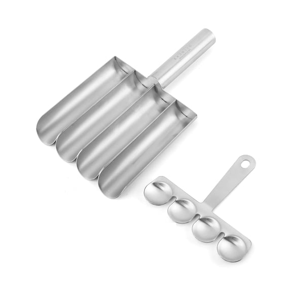 7829 Ergonomic Handle Meatball Scooper With Integrated Cutter Comfortable And Efficient Stainless Steel Meatball Maker
