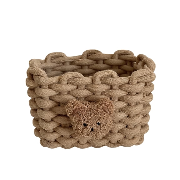 7829 Farmhouses Woven Basket Braided Cotton Rope Small Storage Organizers Home Decors