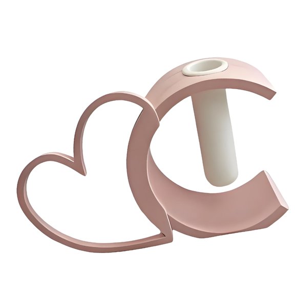 7829 Fashionable Home Decors Vases With Geometric Heart Design for Hydroponic Flower