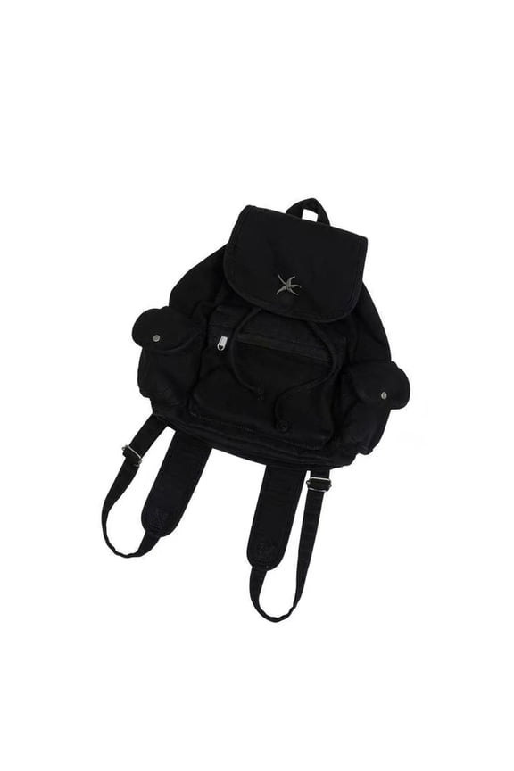 7829 Fashionable Multi Pocket Jeans Backpacks Commuters Bag Adjustable Rucksack