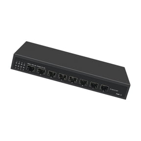 ABS 8 Port 10Gbps Ethernet Networking Fiber Opticals Switching Unmanaged for Fast Speed Data Transfer