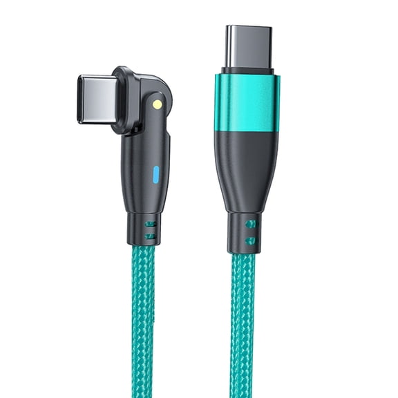 7829 Flexible Double Ended USB C Cable With led Light For Quick Charging Needs