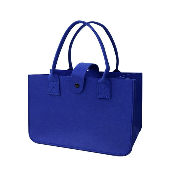 7829 Foldable Felt Shopping Bags Large Capacity Shopper Storage Bags For Groceries And Travel With Reinforced Handles