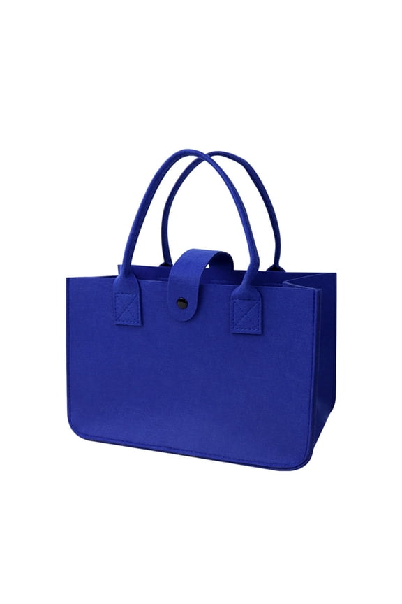 7829 Foldable Felt Shopping Bags Large Capacity Shopper Storage Bags For Groceries And Travel With Reinforced Handles