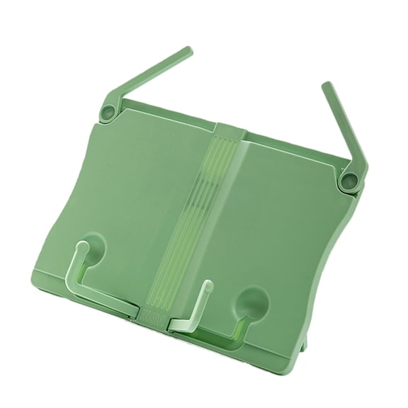 7829 Foldable Reading Stand Adjustable Plastic Book Rest Textbook Stand with Extendable Arm Page Clip for Tablet Music Scores
