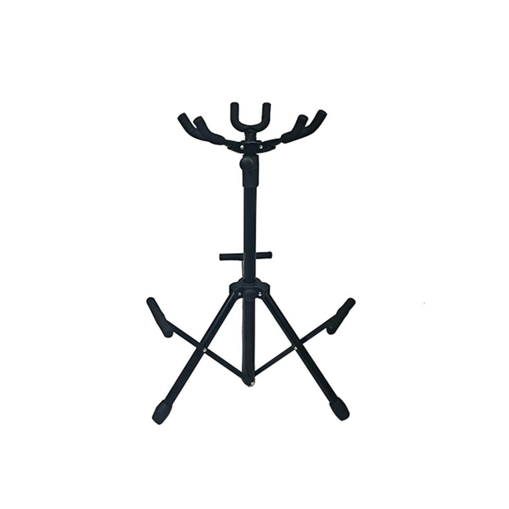 Folding Guitar Stand Tripods with 3 Neck Holders Adjustable Floor Guitar Holder Portable Musical Instrument Stand