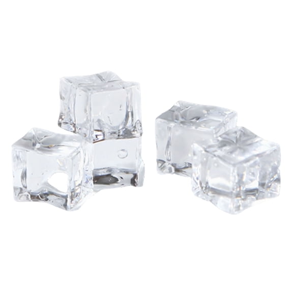 7829 Food Props Acrylic Simulated Ice Cubes Ideal For Social Media Content Creation