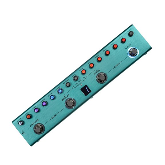 7829 Guitar Multi Effects Pedal 3 Band Equalizers Balanced Output 3 Delays 3 Reverbs