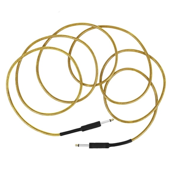 Guitar Amplifier Cable, 6.35 to 6.35mm Stereos Amplifier Guitar Cord for Studio Monitors Electric Guitar Keyboard Mixers