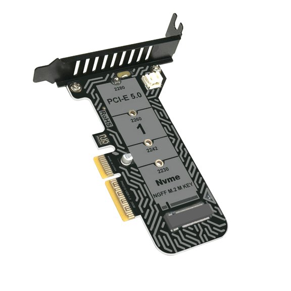 7829 Industrial PCIeX4 Adapter for M.2 NVMe Drive for Corrosions Resistance
